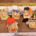 masque crées par les enfants lors du carnaval